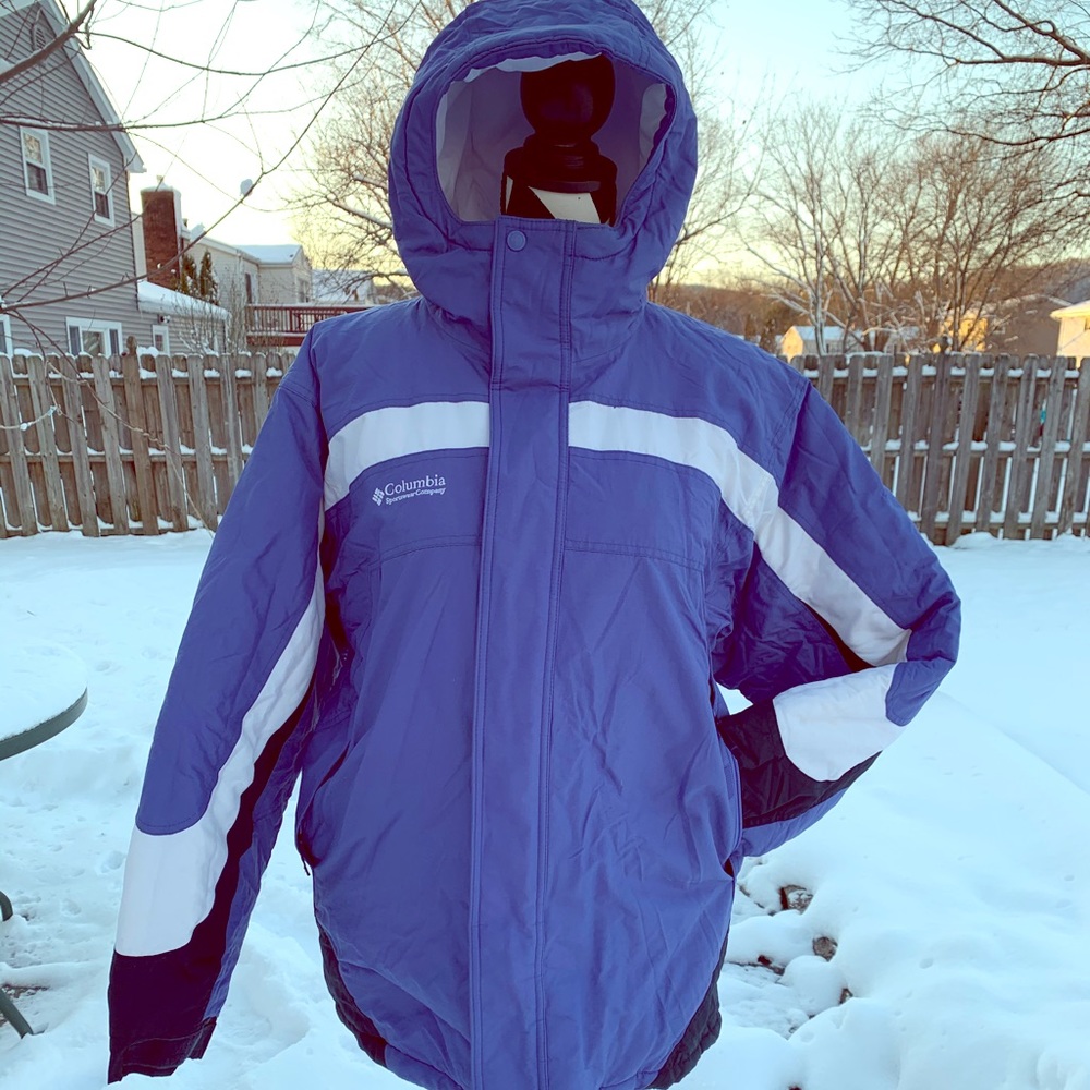 🥰new wot Columbia Jacket Puffer size 18-20 blue